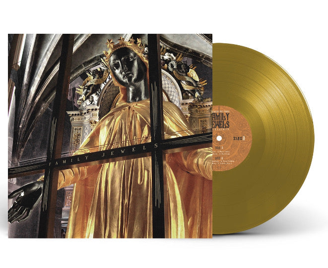 "Family Jewels" Gold vinyl front cover.